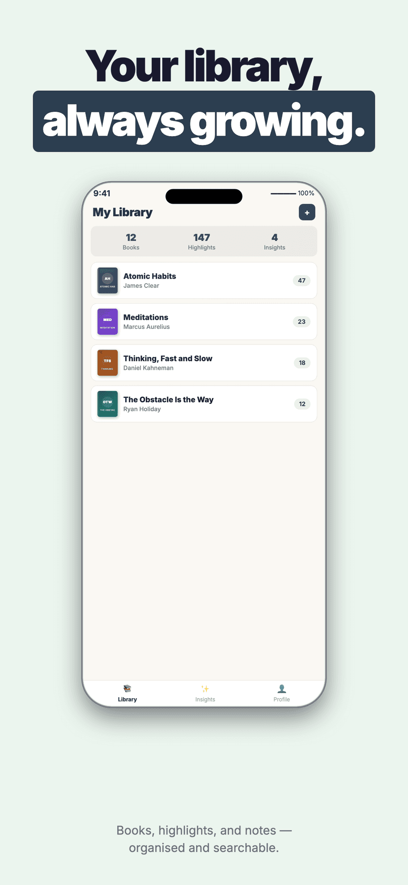 Quote insights screen